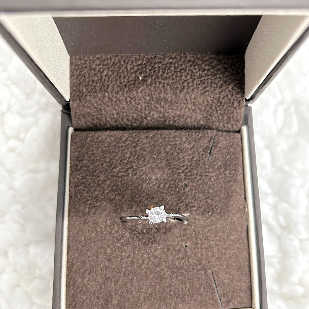 Dainty Cubic Zirconia High Set ring